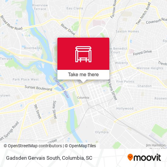 Gadsden Gervais South map