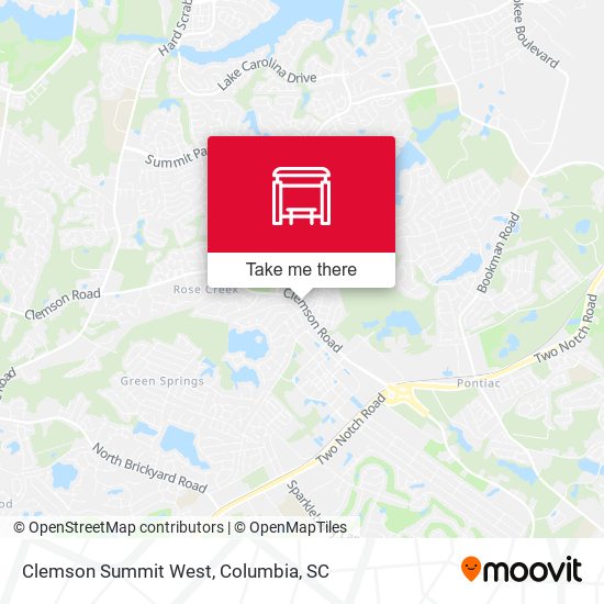 Clemson Summit West map