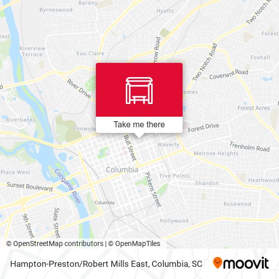 Mapa de Hampton-Preston / Robert Mills East
