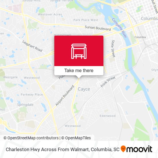 Mapa de Charleston Hwy Across From Walmart