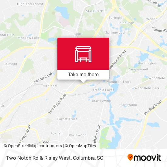 Mapa de Two Notch Rd & Risley West