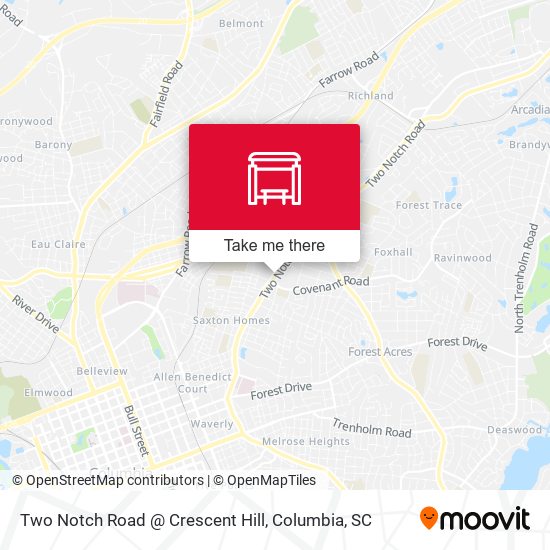 Two Notch Road @ Crescent Hill map