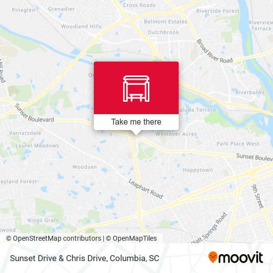 Sunset Drive & Chris Drive map