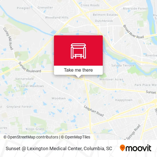 Sunset @ Lexington Medical Center map