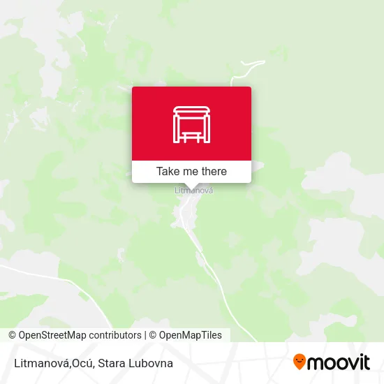 Litmanová,Ocú map