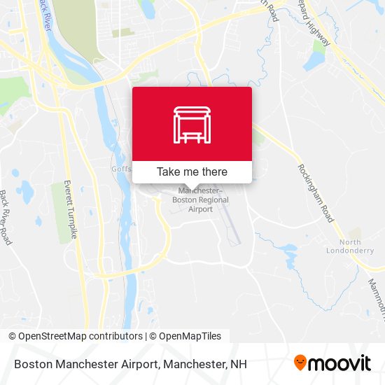 Boston Manchester Airport map