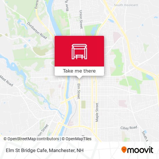 Elm St  Bridge Cafe map