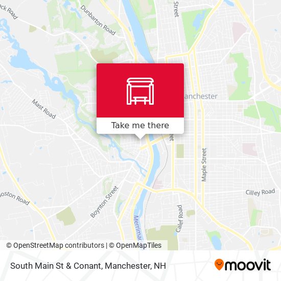 South Main St & Conant map