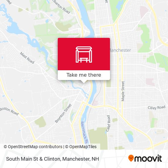 South Main St & Clinton map