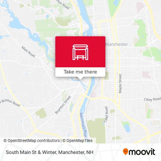 South Main St & Winter map