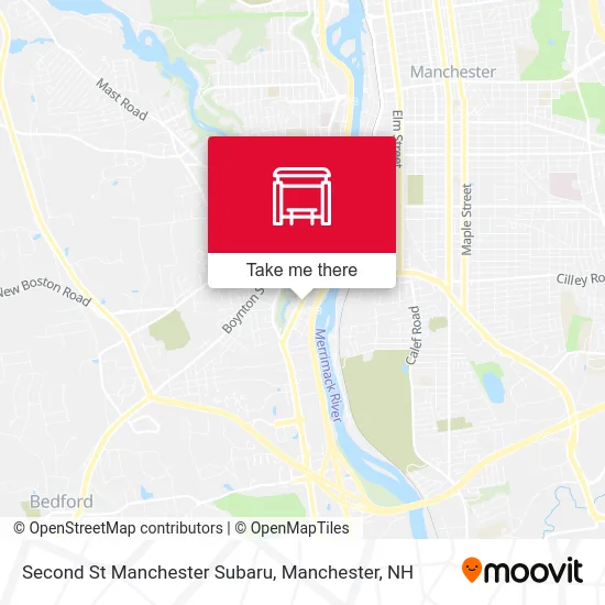 Second St  Manchester Subaru map