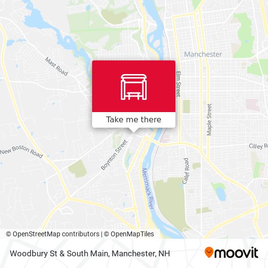 Woodbury St & South Main map