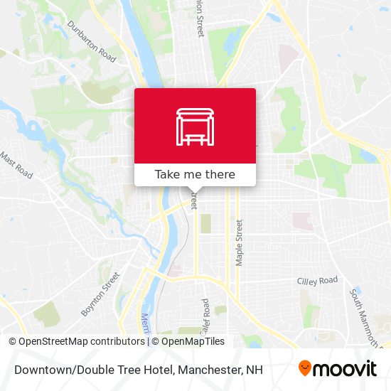 Mapa de Downtown/Double Tree Hotel