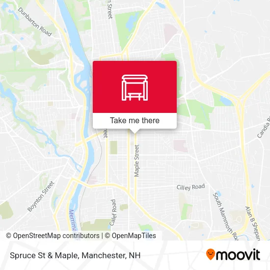 Mapa de Spruce St & Maple