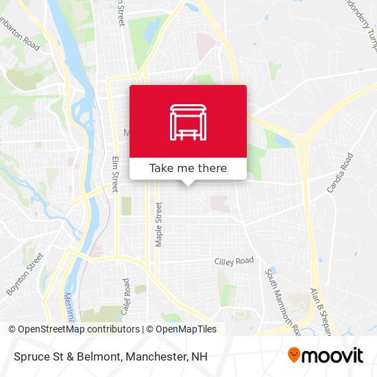 Mapa de Spruce St & Belmont