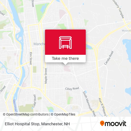 Mapa de Elliot Hospital Stop