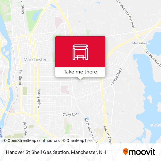 Mapa de Hanover St  Shell Gas Station
