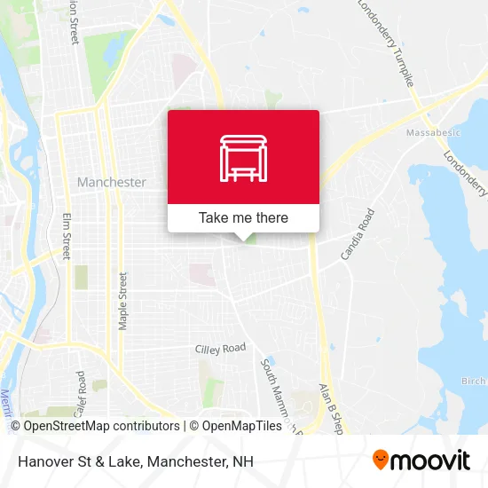 Hanover St & Lake map