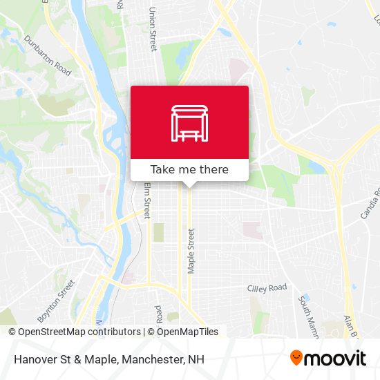 Hanover St & Maple map