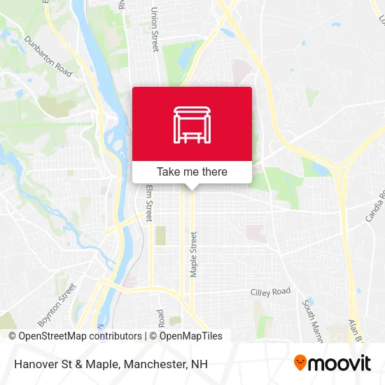 Mapa de Hanover St & Maple