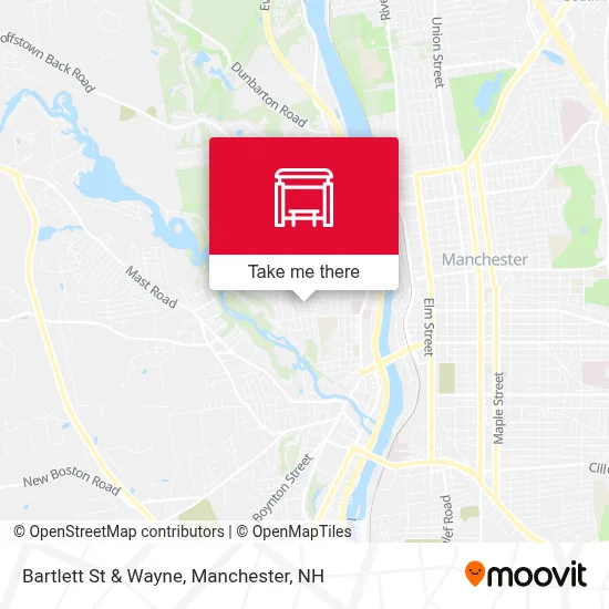 Bartlett St & Wayne map