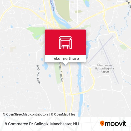 Mapa de 8 Commerce Dr-Callogix