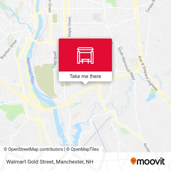 Walmart Gold Street map
