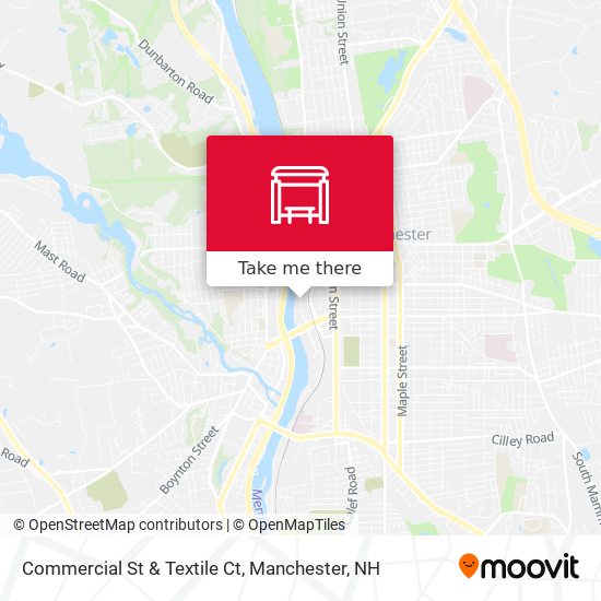 Commercial St & Textile Ct map