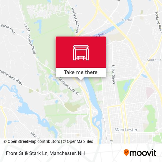 Front St & Stark Ln map