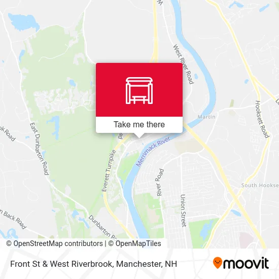 Front St & West Riverbrook map