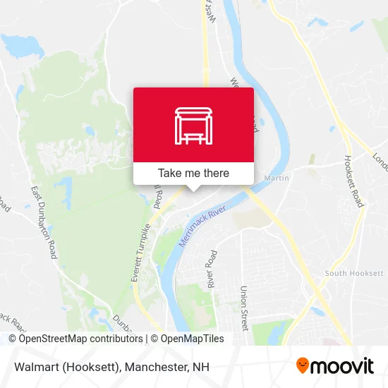 Walmart (Hooksett) map