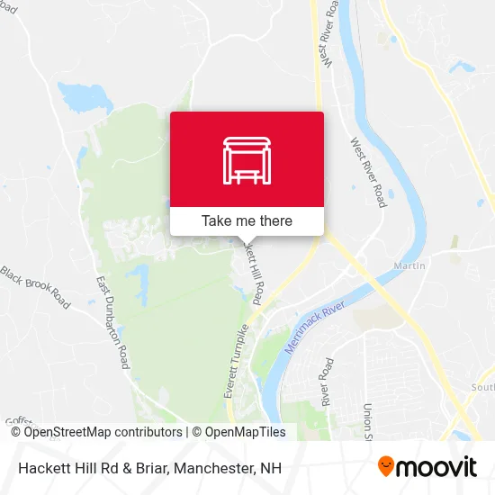 Hackett Hill Rd & Briar map