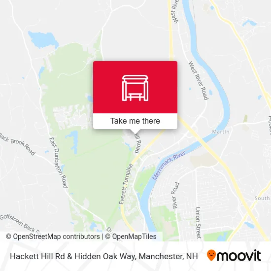 Hackett Hill Rd & Hidden Oak Way map