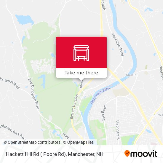 Mapa de Hackett Hill Rd ( Poore Rd)