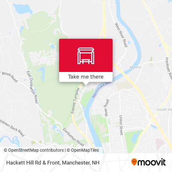 Hackett Hill Rd & Front map