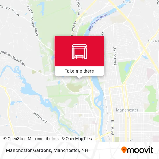 Manchester Gardens map