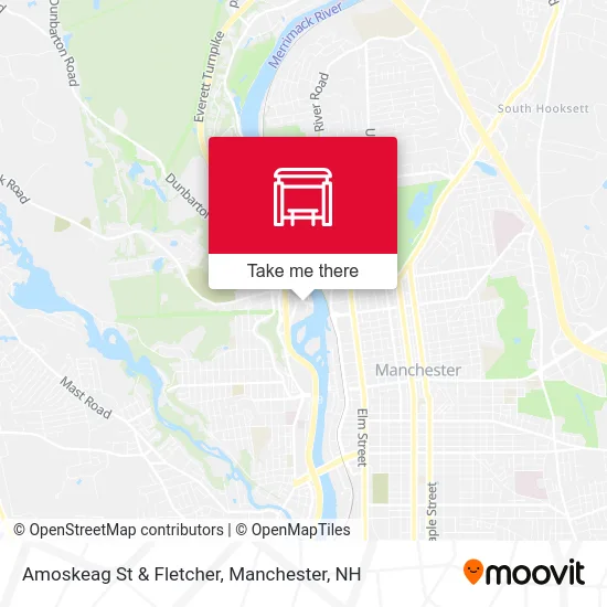 Amoskeag St & Fletcher map