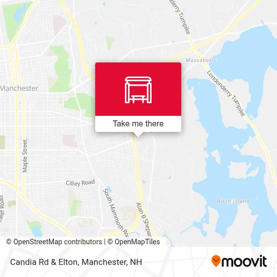 Candia Rd & Elton map