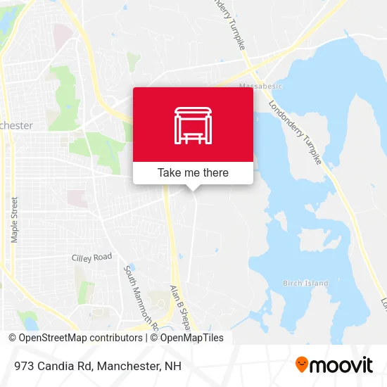 Mapa de 973 Candia Rd