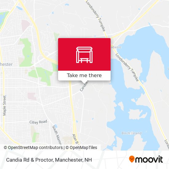 Candia Rd & Proctor map