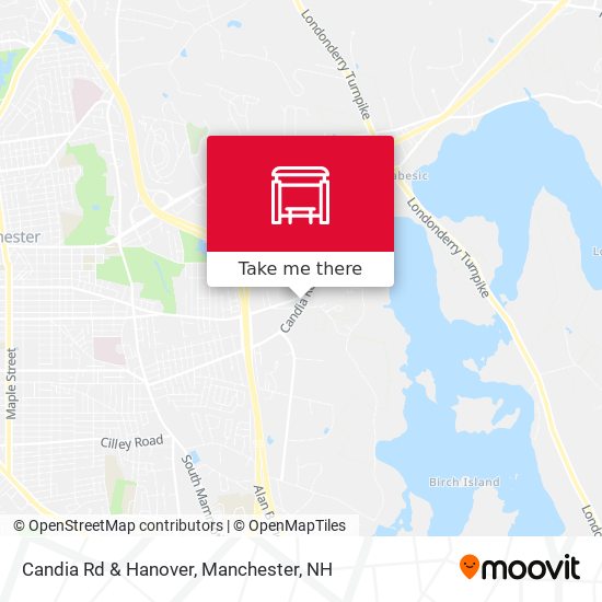 Candia Rd & Hanover map