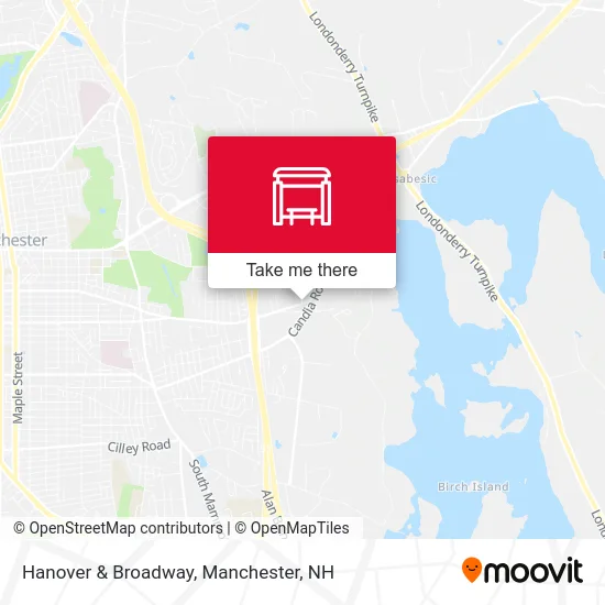 Hanover & Broadway map