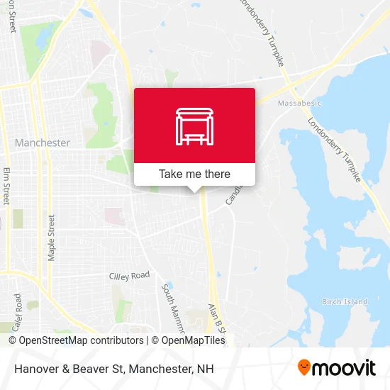 Hanover & Beaver St map