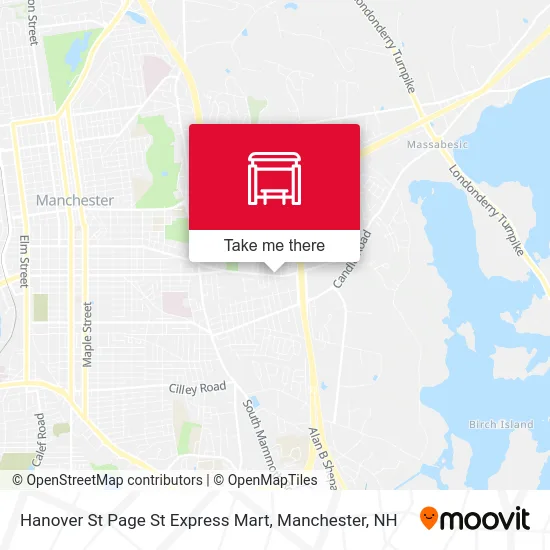 Hanover St  Page St Express Mart map