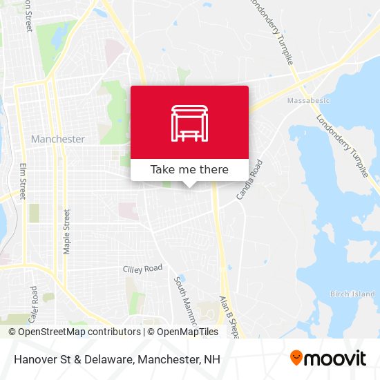 Hanover St & Delaware map