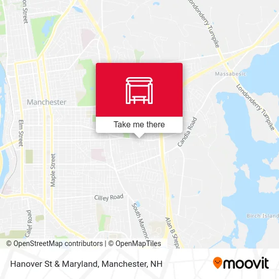 Hanover St & Maryland map