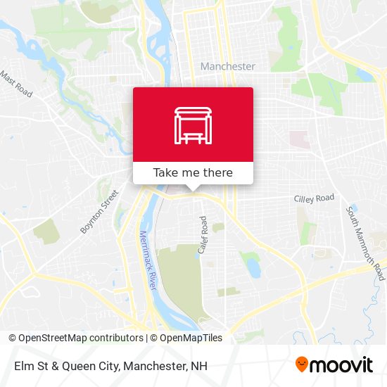 Elm St & Queen City map