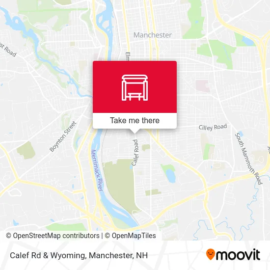 Calef Rd & Wyoming map
