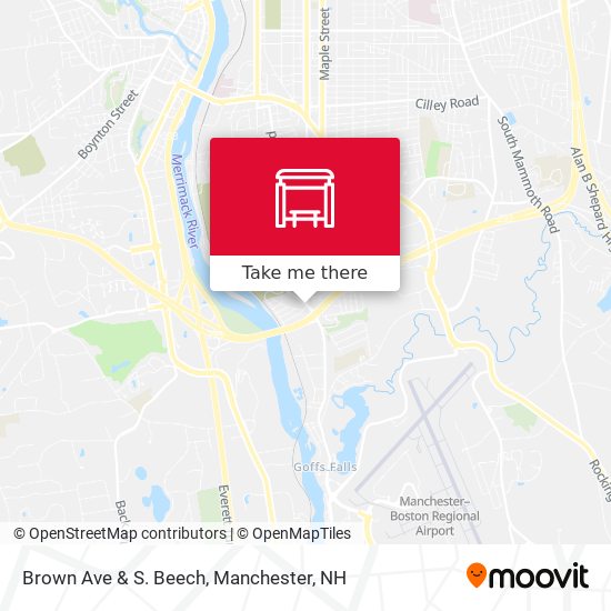 Brown Ave & S. Beech map