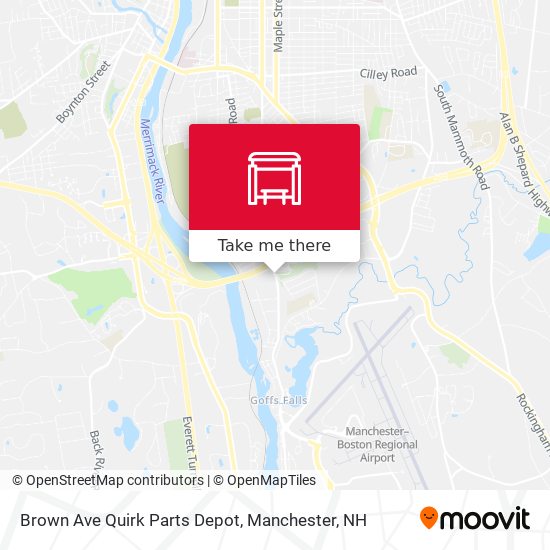 Brown Ave  Quirk Parts Depot map